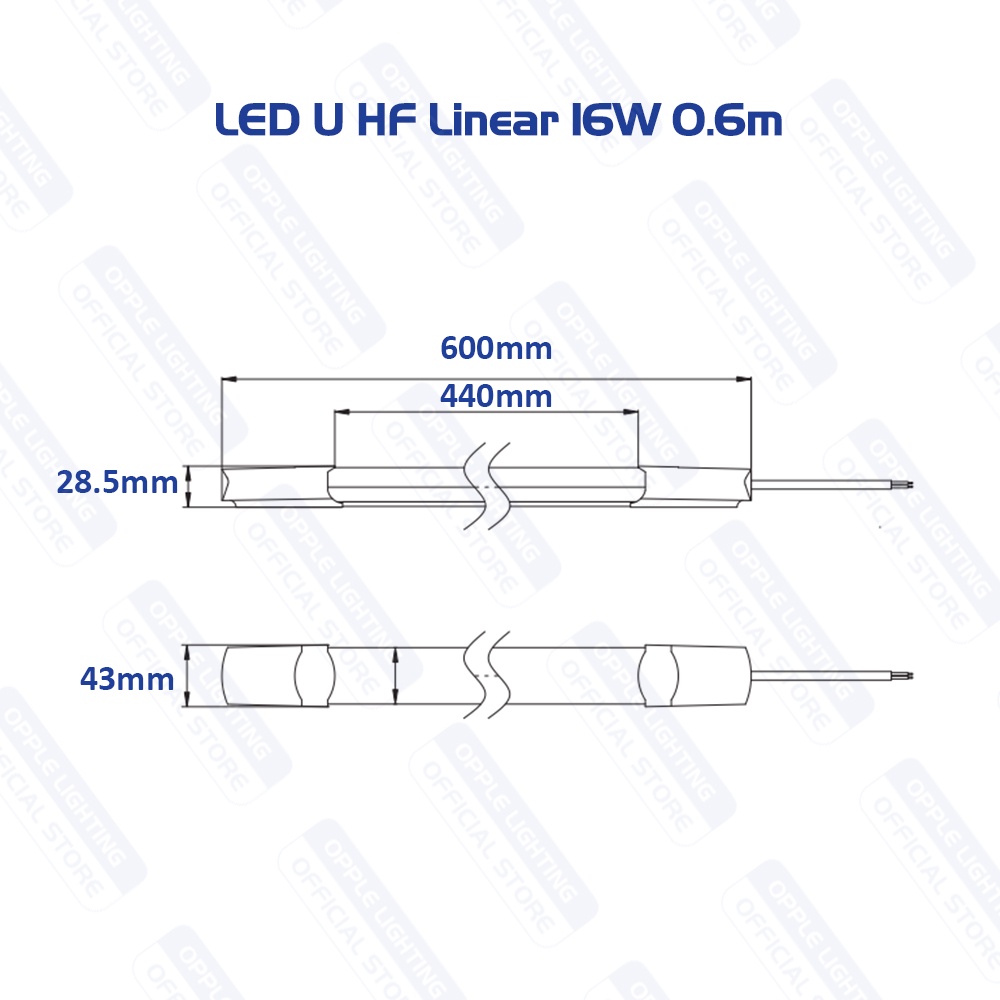 Bộ Đèn OPPLE LED U HF Linear - Hiệu Suất Sáng Cao, Tiết Kiệm Năng Lượng