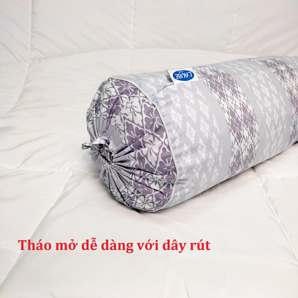 Vỏ gối áo gối ôm cotton 35x100cm chính hãng laube Nhật Bản mã 7092