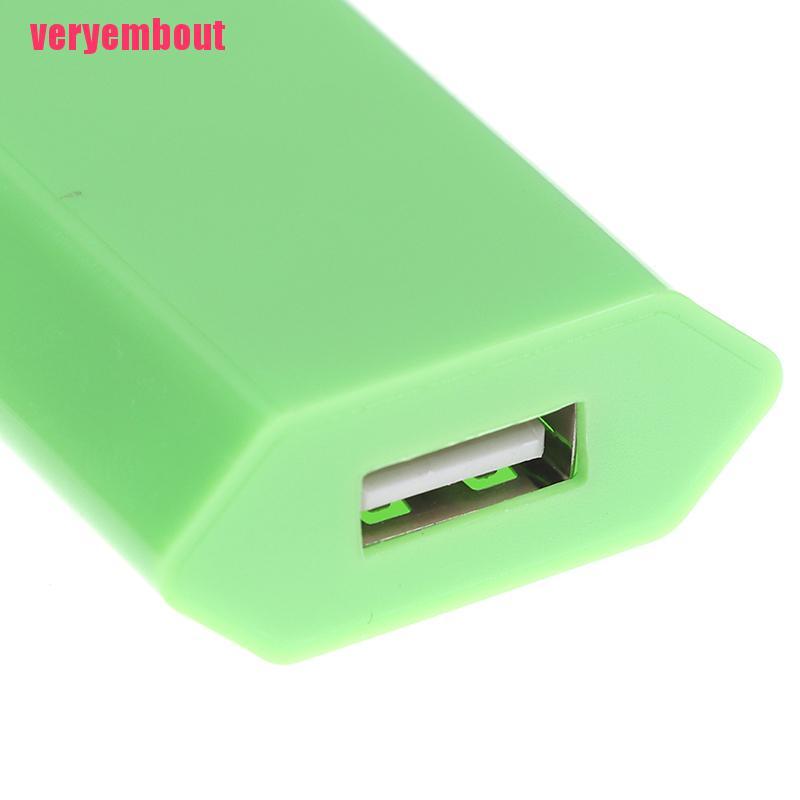 Cốc sạc USB 5V 1A phích cắm Eu nhiều màu lựa chọn cho Samsung