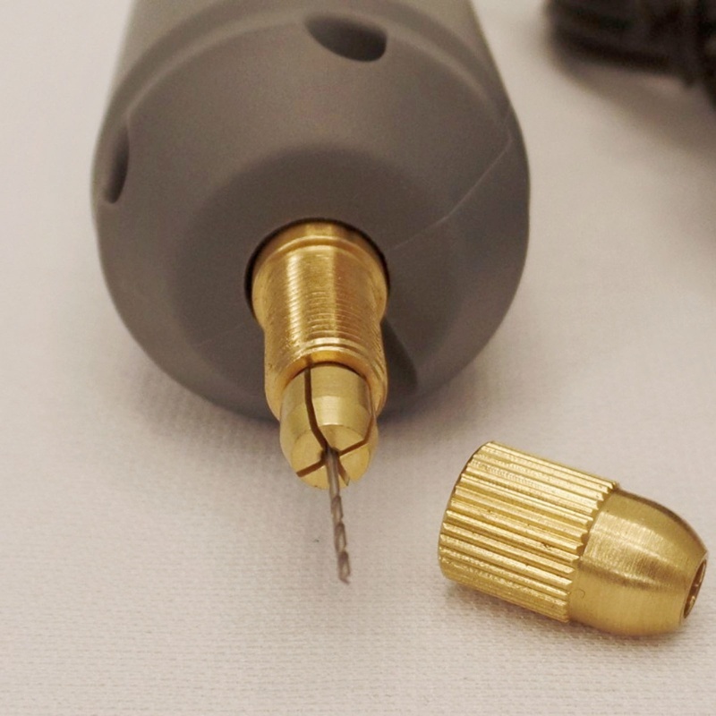 Máy Khoan Điện USB Mini Màu Xám Kèm Mũi Khoan Nhựa Resin / Gỗ
