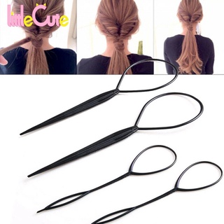 Bộ 4 dụng cụ tạo kiểu tóc đuôi ngựa màu đen