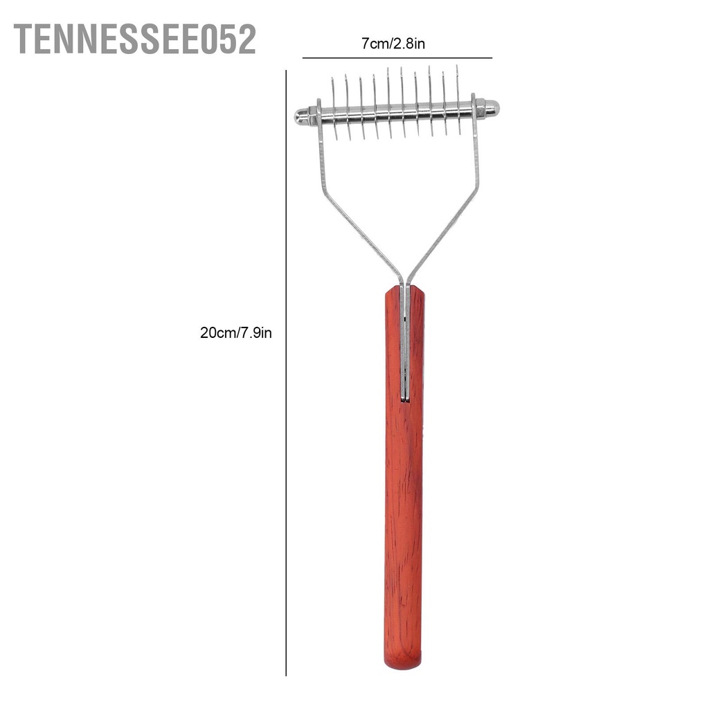 Tennessee052 Lược chải lông thú cưng Y Hình dạng tơ Bàn cho chó mèo Gỗ Xử lý cạo Công cụ