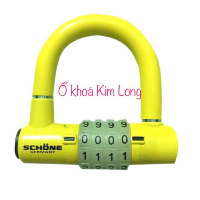 Ổ khoá số chữ U SCHONE SC-801 chính hãng không khoá được xe máy