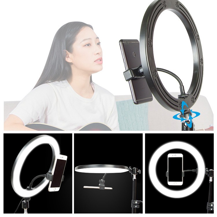 ĐÈN LIVESTREAM 26CM 3 CHẾ ĐỘ ĐỂ BÀN