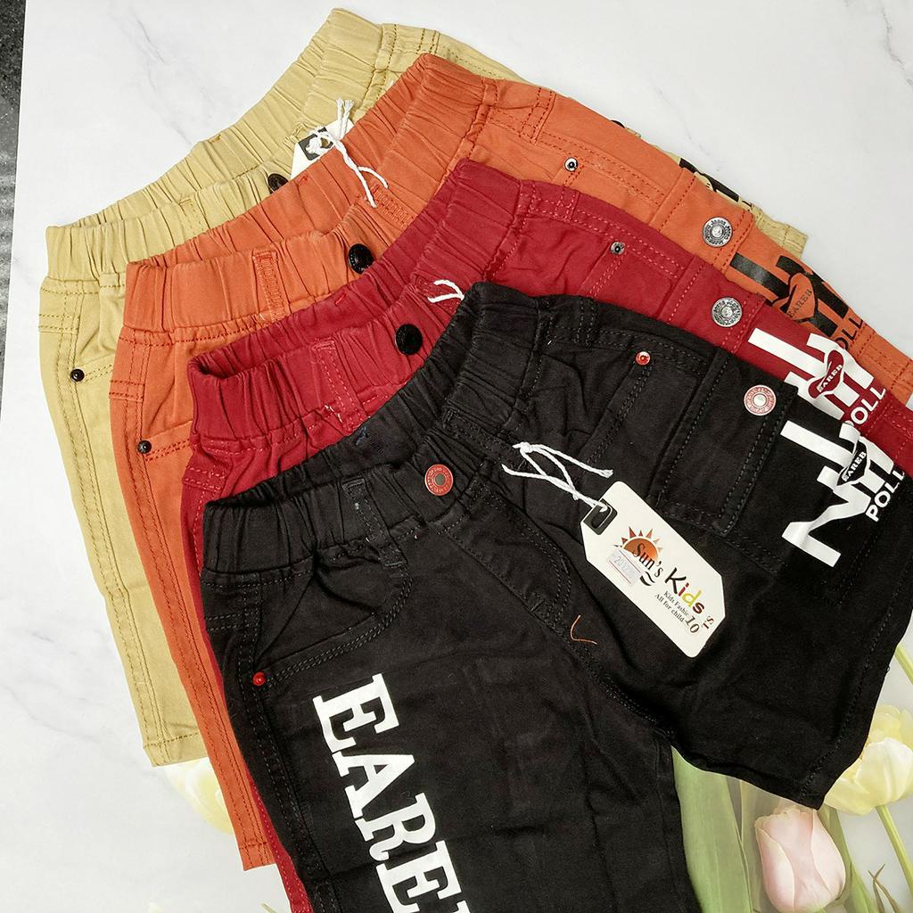 QUẦN ĐÙI BÉ TRAI KAKI THUN - QT23