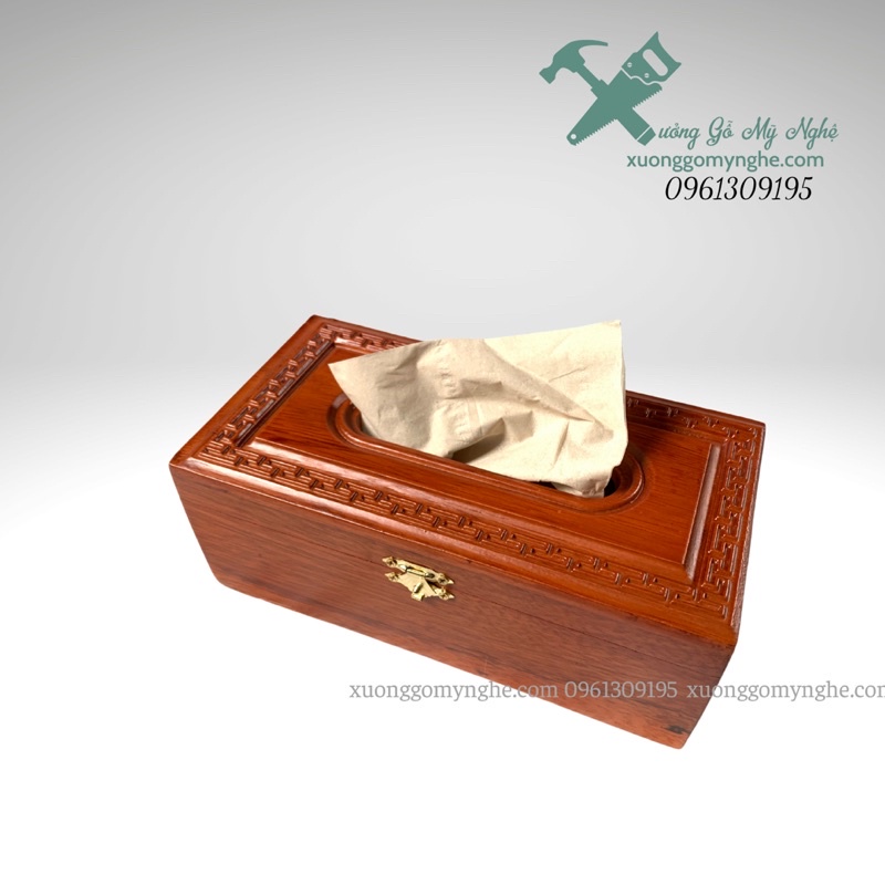 Hộp giấy gỗ hương