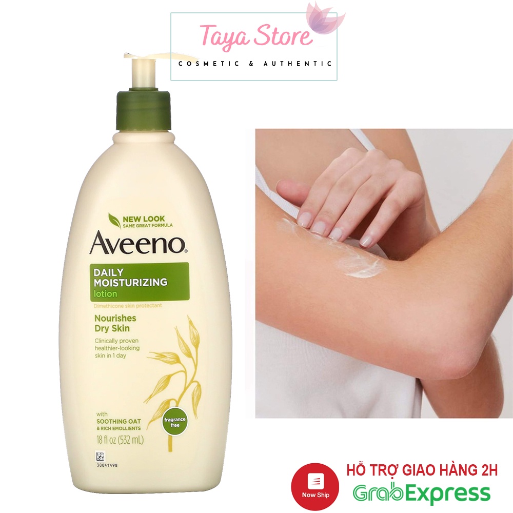 Sữa dưỡng thể cho da khô bột yến mạch Aveeno Daily Moisturizing 591ml Nourishes Dry Skin Mỹ