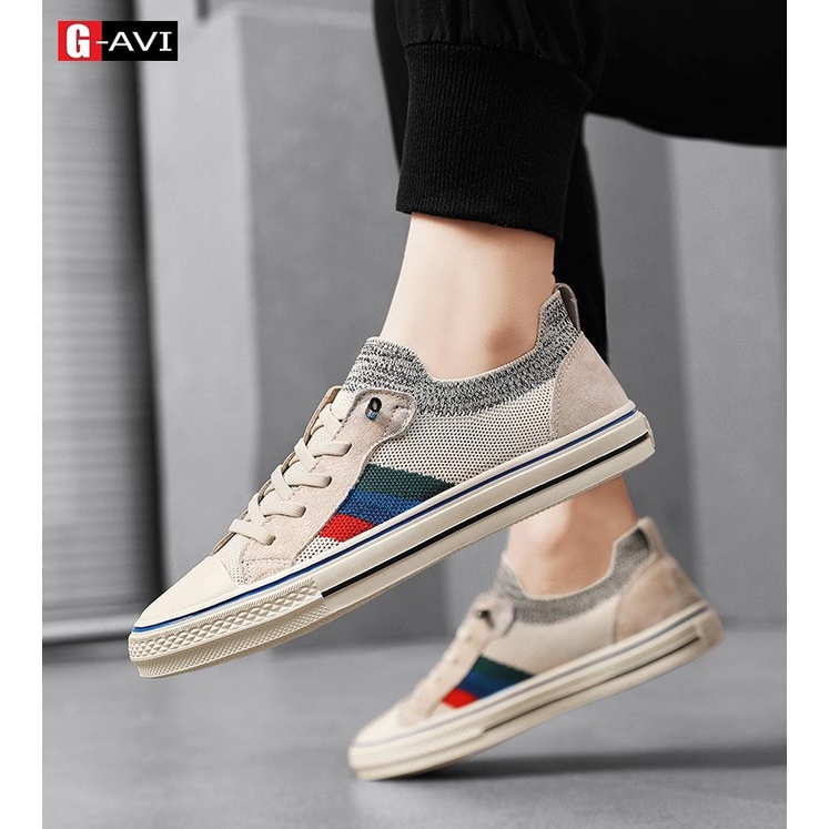 Giày nam sneaker thể thao, giày nam vải dệt phong cách cá tính, trẻ trung manh mẽ Avi J12, 0606