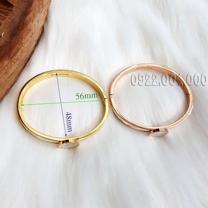 Vòng tay nữ, vòng tay titan, vòng tay cẩn xà cừ VZ1566.