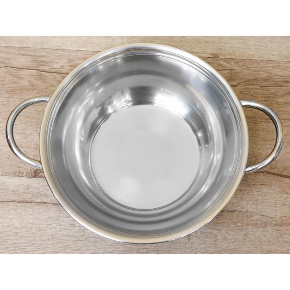 Nồi Lẩu 24cm Nắp Inox Rainy RNL24-1DI4 Chất Liệu Cao Cấp Sử Dụng Được Bếp Hồng Ngoại Bếp Gas