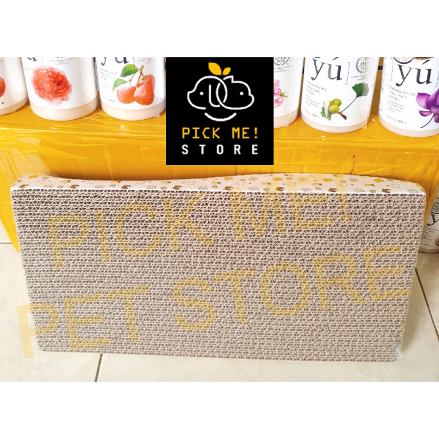 Bàn Cào Móng Cho Mèo - Giấy Carton, Đồ Chơi Xả Stress tránh mèo cào ghế sô pha