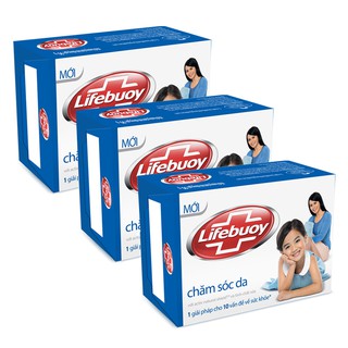 Xà bông cục Lifebuoy Bảo vệ vượt trội hộp 90g