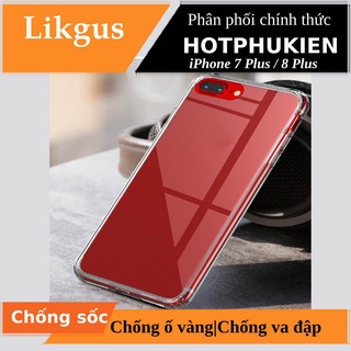 Ốp lưng Likgus Crashproof chống sốc trong suốt cho iPhone 7 Plus / 8 Plus (độ trong HD, chống va đập) - Hàng chính hãng