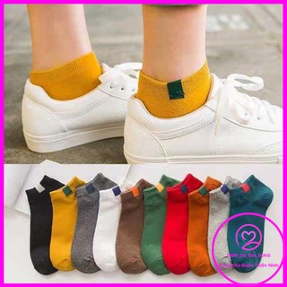 Combo 5 Đôi Tất Gân Tăm Cổ Ngắn Hàn Quốc Nhiều Màu Sắc GDMAI38