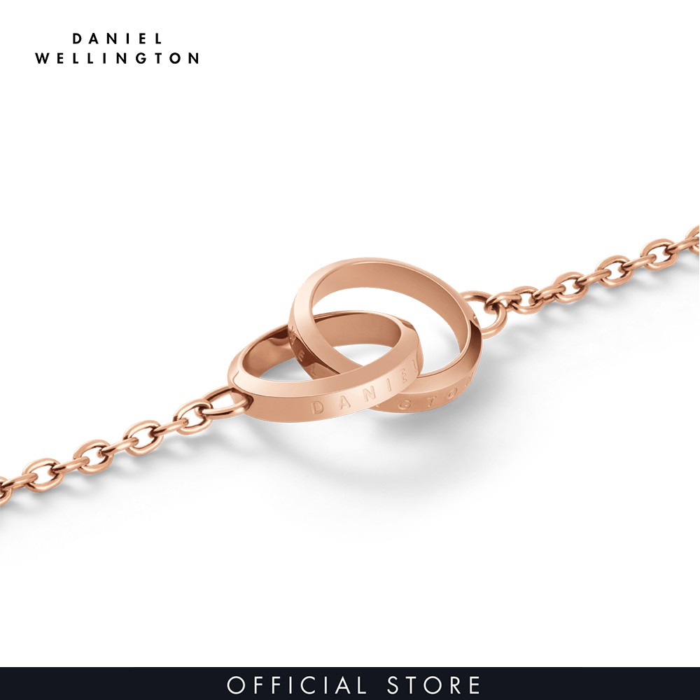 Vòng tay Daniel Wellington màu vàng hồng Elan Unity Bracelet