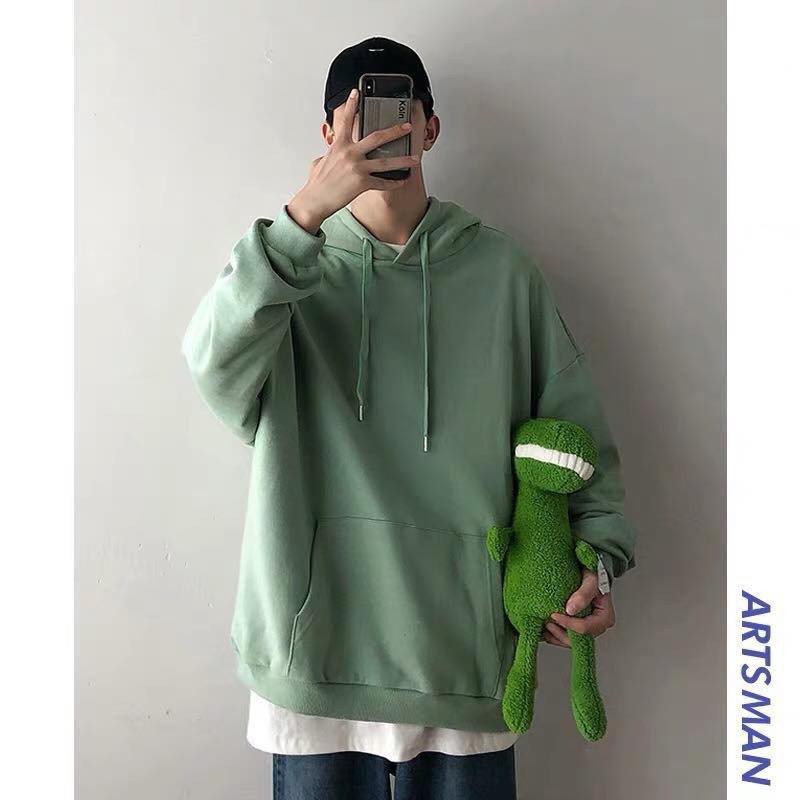 ✣Áo khoát hoodie unisex - khoác nỉ chui đầu màu Nâu, Đen