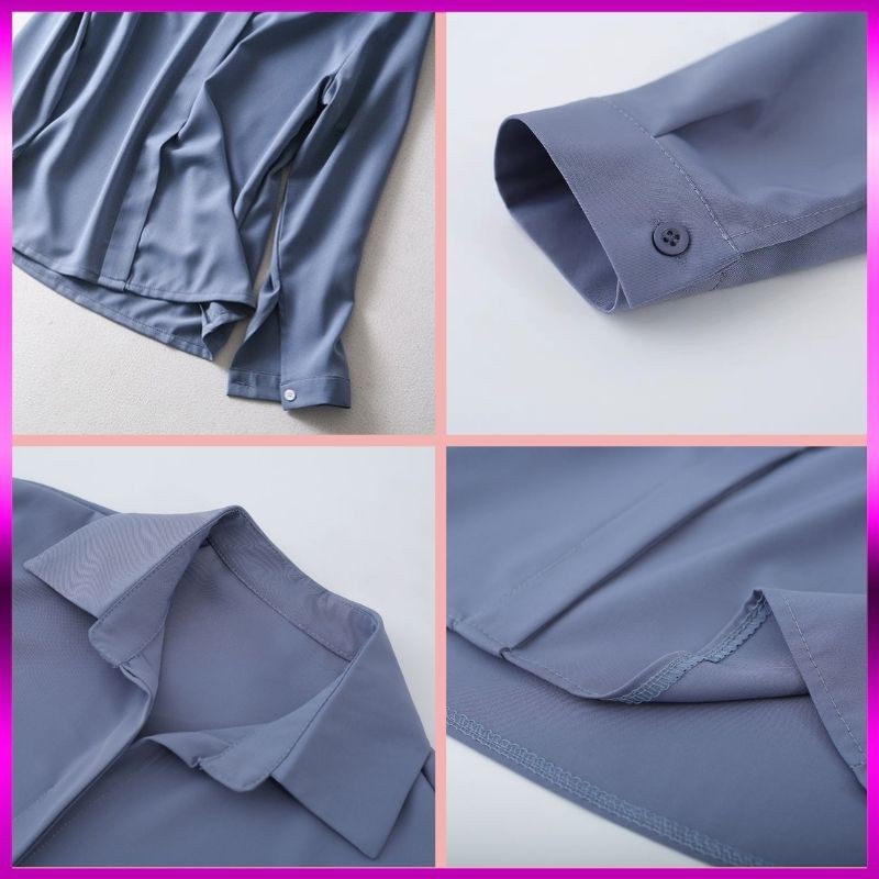 Áo sơ mi lụa 💖 Áo sơ mi nữ cổ Đức 💖 Áo sơ mi công sở cao cấp nhiều màu | BigBuy360 - bigbuy360.vn