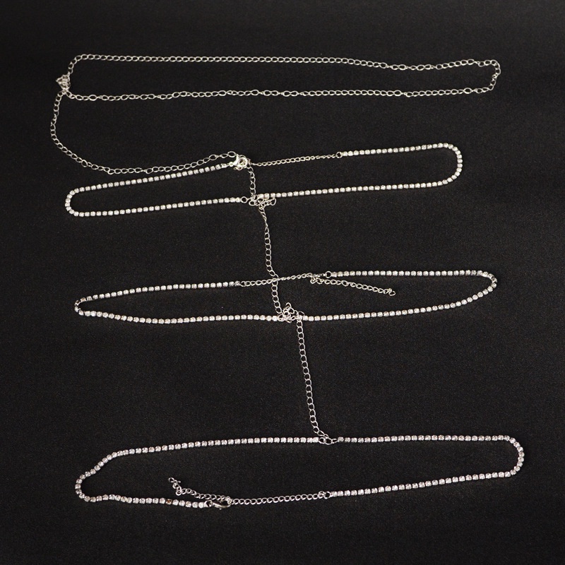 Chuỗi Vòng Đeo Đùi Nhiều Lớp Đính Đá Gợi Cảm Thời Trang Cho Nữ