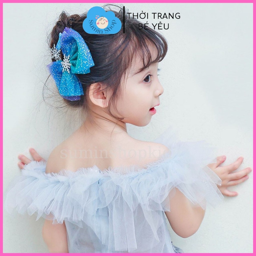 Kẹp tóc bé gái kiểu dáng elsa là món không thể thiếu trong phụ kiện elsa