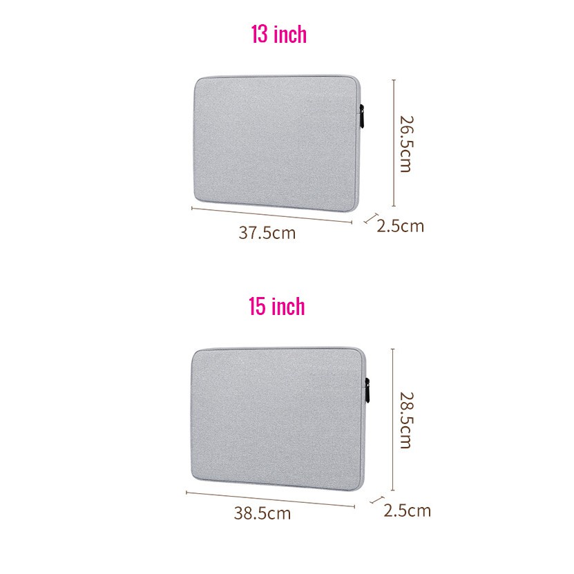 Túi chống sốc laptop 15.6 in, túi đựng macbook chống nước, chống xước có lớp bông lót mềm mịn