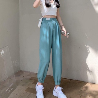 Quần vải nữ màu xanh szL