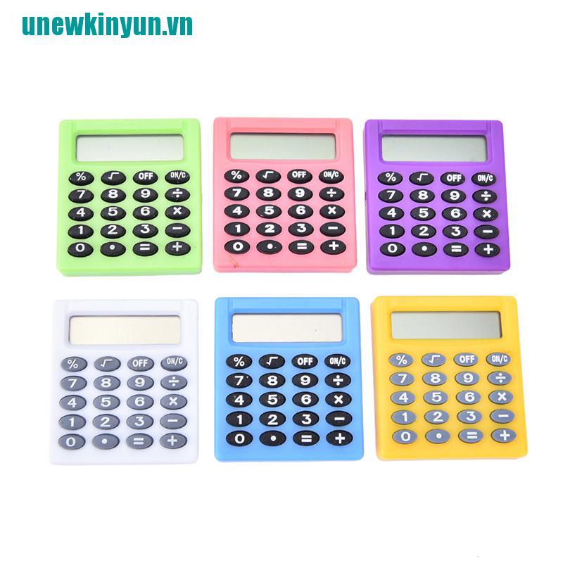 Uny☌Máy Tính Điện Tử Mini Màu Sắc Ngọt Ngào Cho Học Sinh
