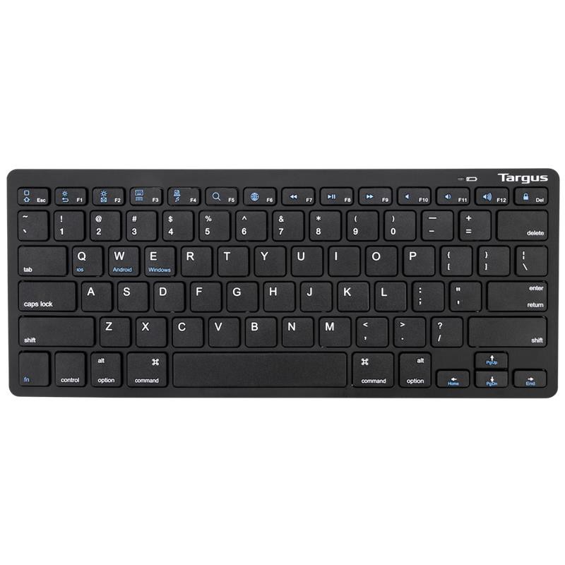 Bàn Phím Không Dây TARGUS AKB55 Multi-Platform Bluetooth Keyboard Black Thương Hiệu Mỹ - Hàng Chính Hãng