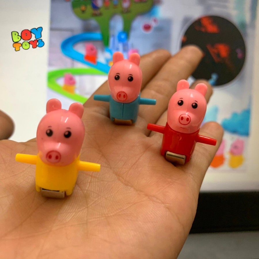 Thú lẻ leo cầu thang(heo peppa, heo piggy, heo hồng, vịt vàng)