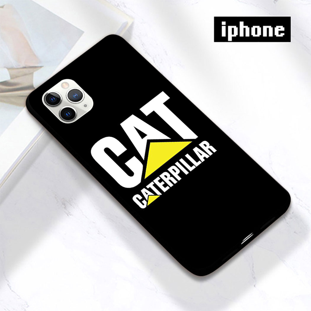Ốp Điện Thoại Silicon Mềm Đen Hình Logo Cat Caterpillar Cho Iphone Xr Xs X 6 6s 7 8 Plus 5 5s Se Xc47