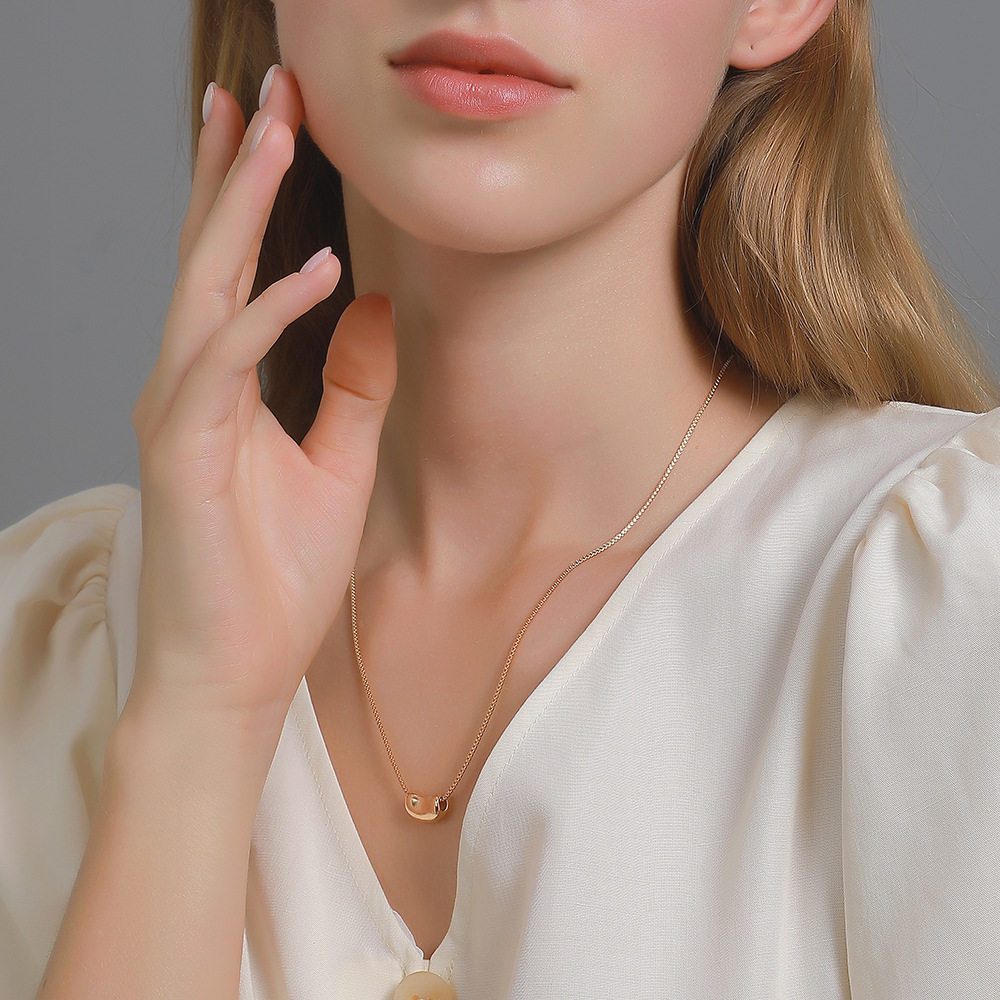 Vòng cổ Kiểu Dáng Đơn Giản Tao Nhã Phong Cách Hàn Quốc Cho Nữ