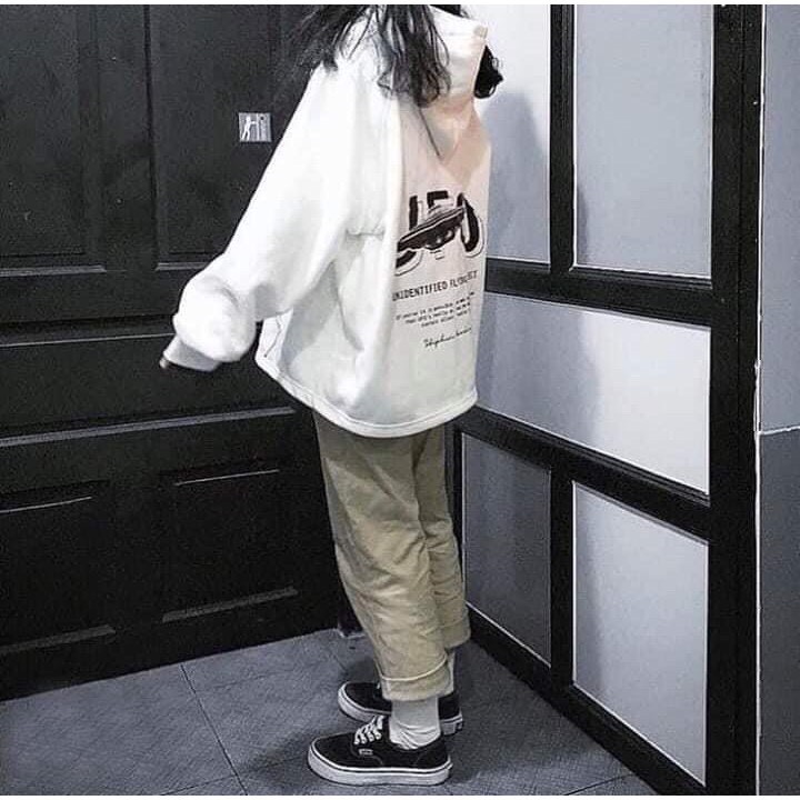 Áo Khoác Hoodie Chất Nỉ Cho nam Cho nữ và Cặp Đôi LOKI SHOP Có 2 Màu,Form rộng Unisex Đĩa Bay có dây kéo Ulzzang