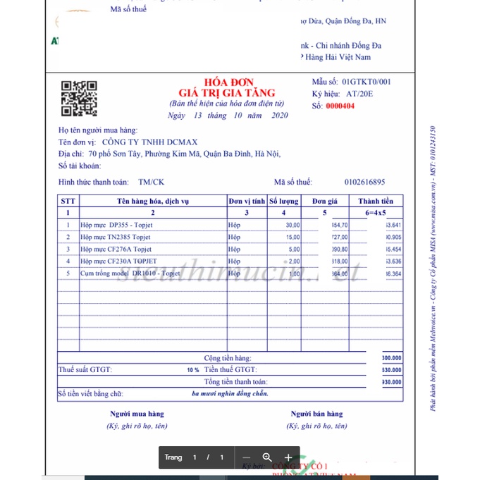 Hộp mực máy in canon LBP 223dw ( CE276A )