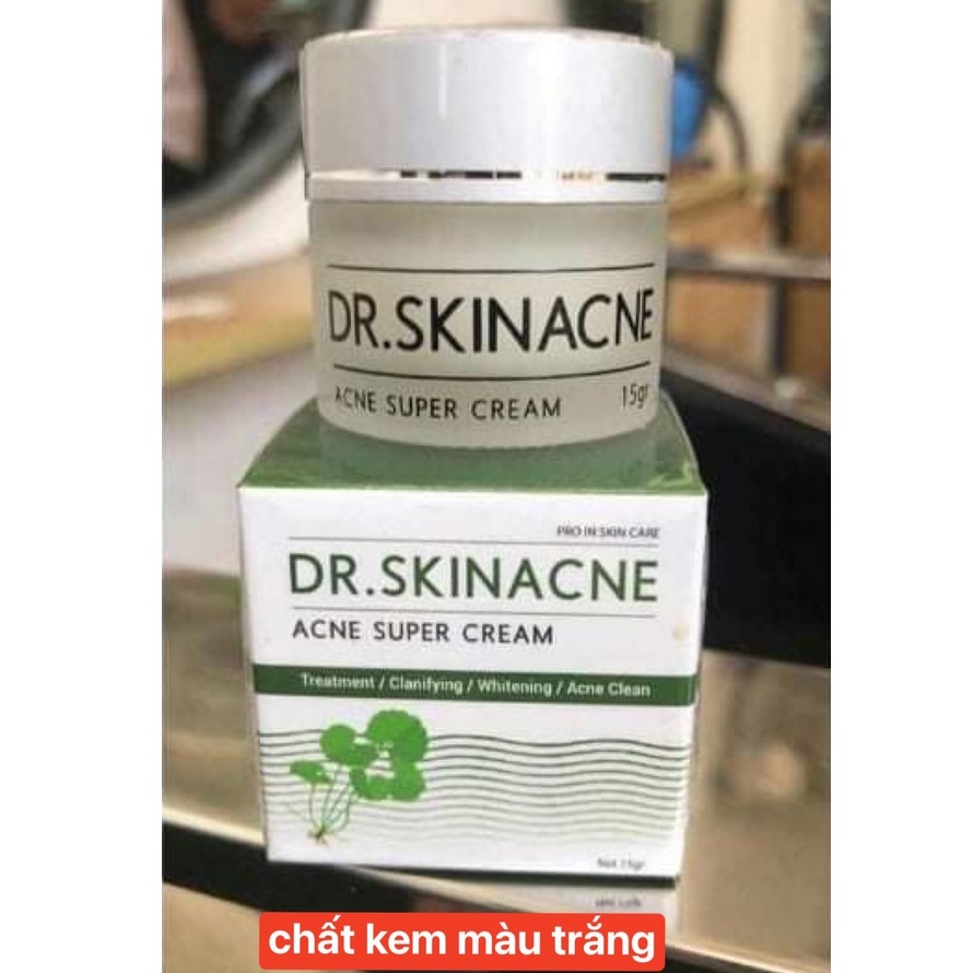 ( chính hãng ) Kem Sạch Mụn DR.SKINACNE Giúp Dưỡng Trắng Da, Xóa Thâm, Liền Sẹo Cho Mọi Loại Da Không Gây Kích Ứng (15g)