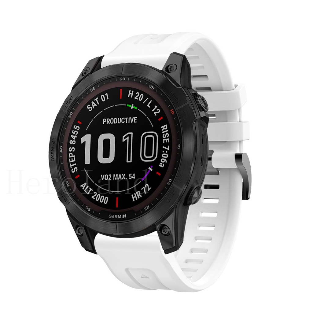 Dây Đeo Thay Thế Bằng Silicone 22MM Cho Garmin Fenix 7 6 6Pro Fenix 5 5 Plus Forerunner 945 935