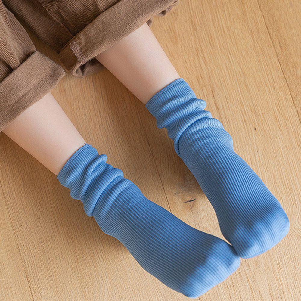 LAYOR1 Set 2 Đôi Tất Đi Tuyết Không Đường May Giữ Ấm Cho Bé