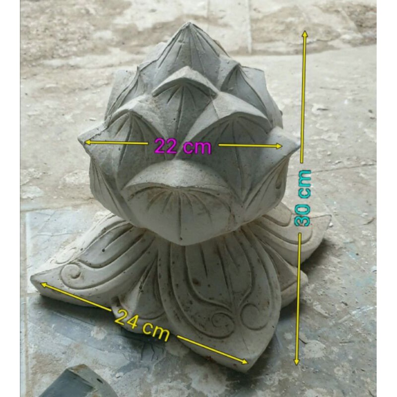 Khuôn quả sen composite kích thước 24x30
