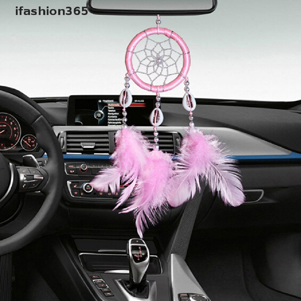 [ifashion365] 1Pc Feather Dream Catcher Car Interior Pendant Home Wall Hanging Ornaments VN