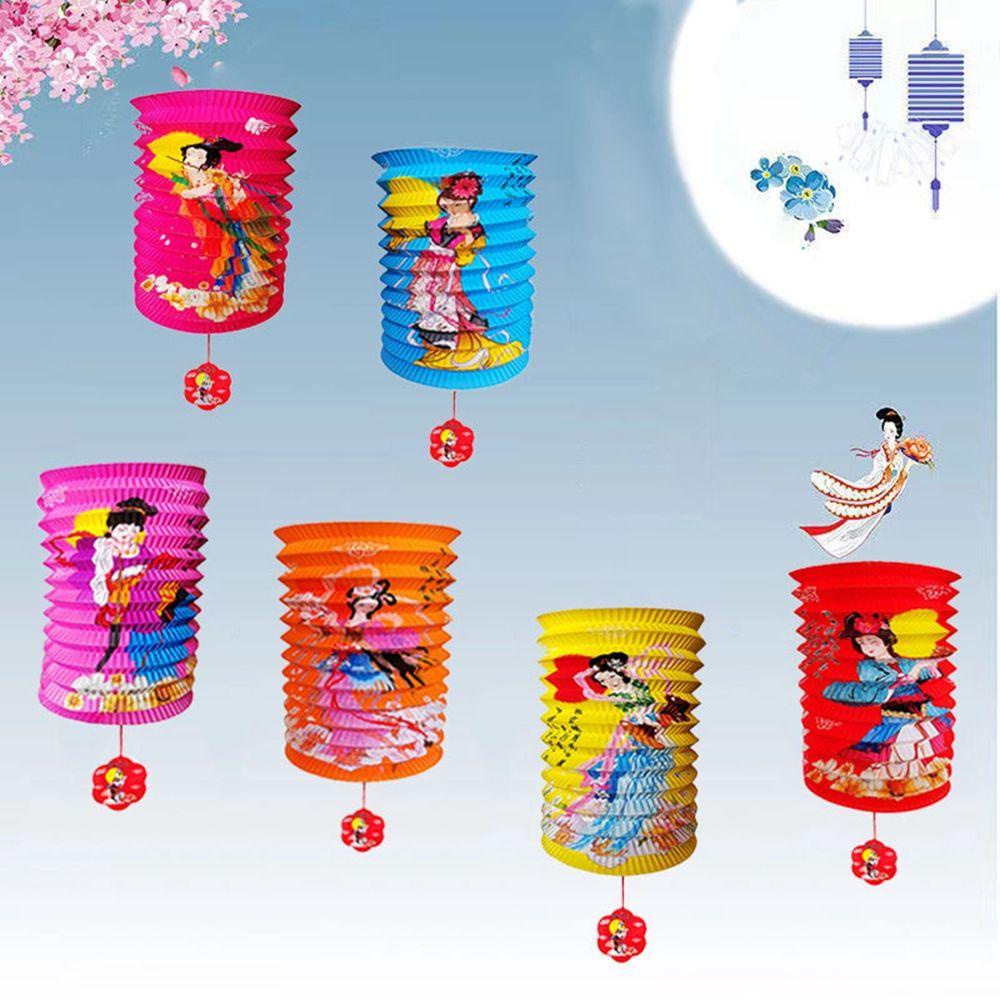 Lồng Đèn Giấy 16cm Họa Tiết Hoạt Hình Phong Cách Trung Hoa Độc Đáo Trang Trí Tiệc Cưới