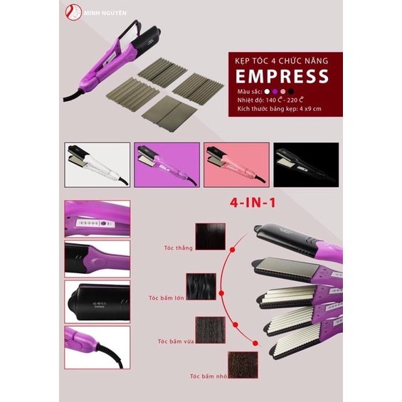 Máy Bấm Tóc, Máy Duỗi Tóc 4 Chức Năng Hàng Công Ty