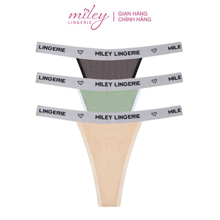 [Mã WABRM30 giảm 30K đơn 0đ] Combo 3 Quần Lót Nữ Lọt Khe Cạp Cao Sexy Melange Active Miley Lingerie FMS67