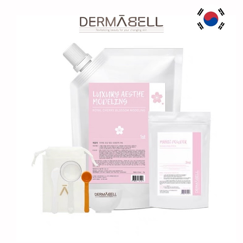 Full set mặt nạ Dermabell dưỡng trắng Cherry Blossom Modelling Mask tăng sinh Collagen