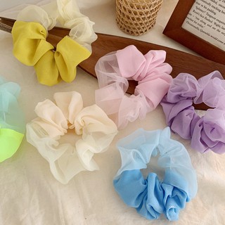 🌈 Cột tóc vải scrunchie nhiều màu sắc phong cách Hàn Quốc 🍧