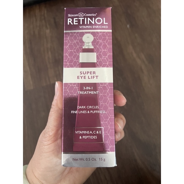 Retinol Super Eye Lift - giúp chống lại quầng thâm, nếp nhăn và đôi mắt sưng húp