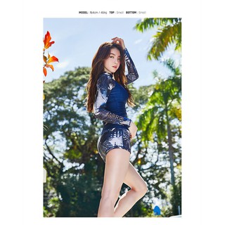Đồ bơi nữ tay dài đẹp kèm áo crop top