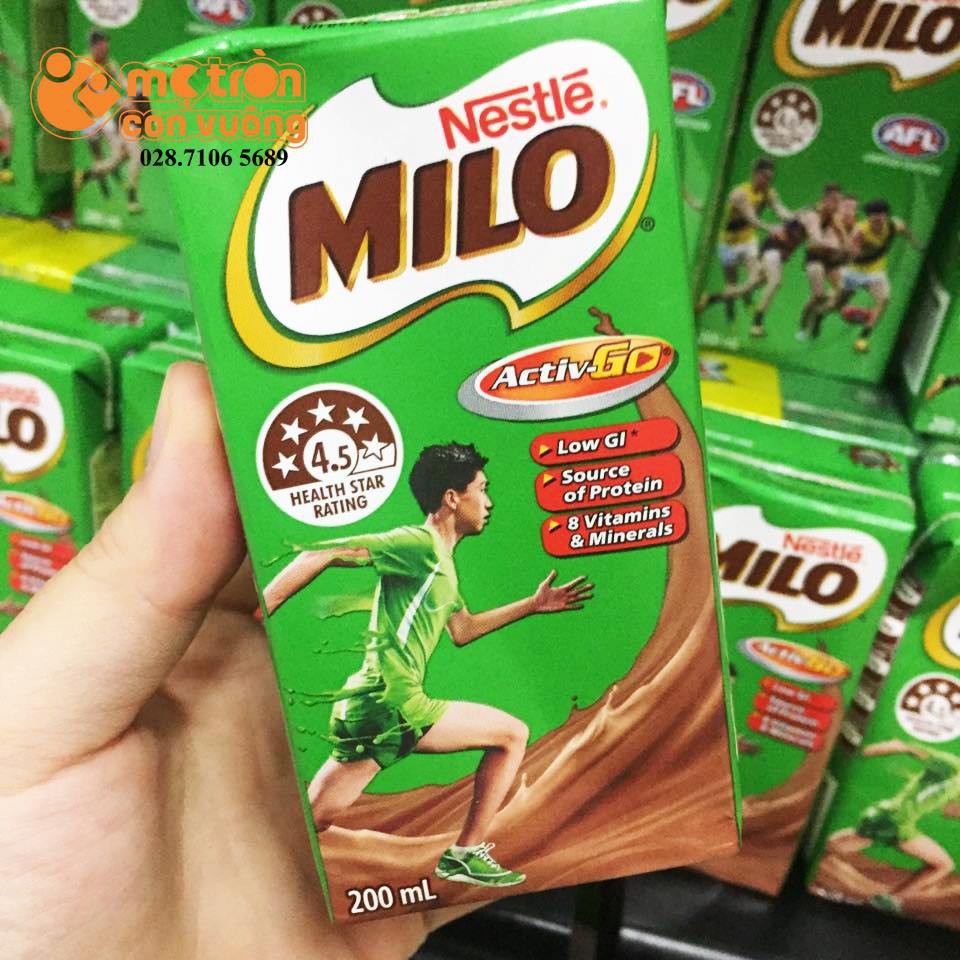 Sữa nước Milo Uc 200ml