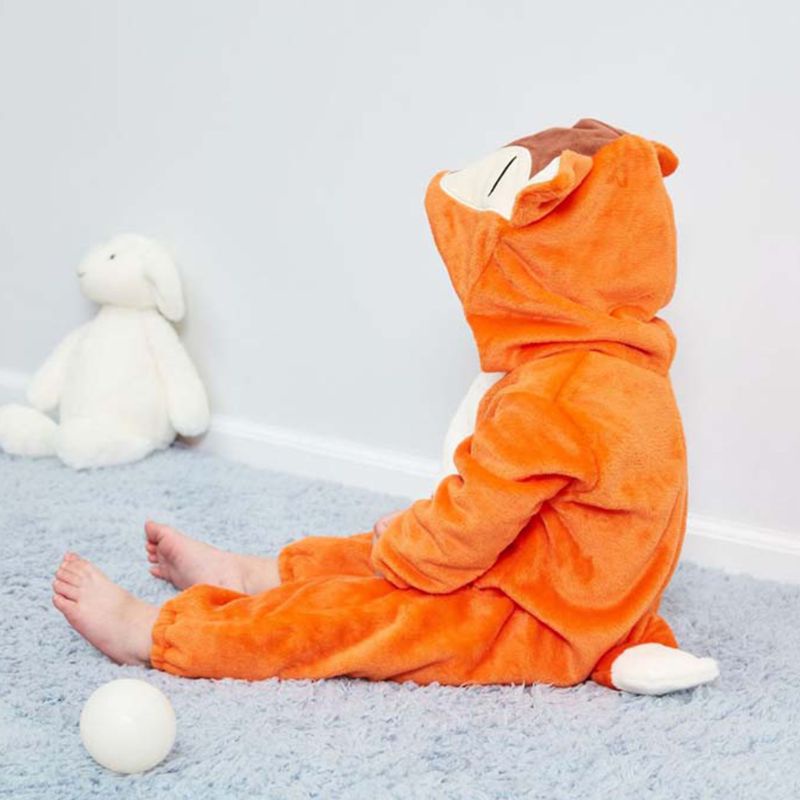 Bộ Đồ Ngủ Pijama Màu Xám In Họa Tiết Dễ Thương Thời Trang Mùa Đông Cho Bé Trai / Gái 18 Inch
