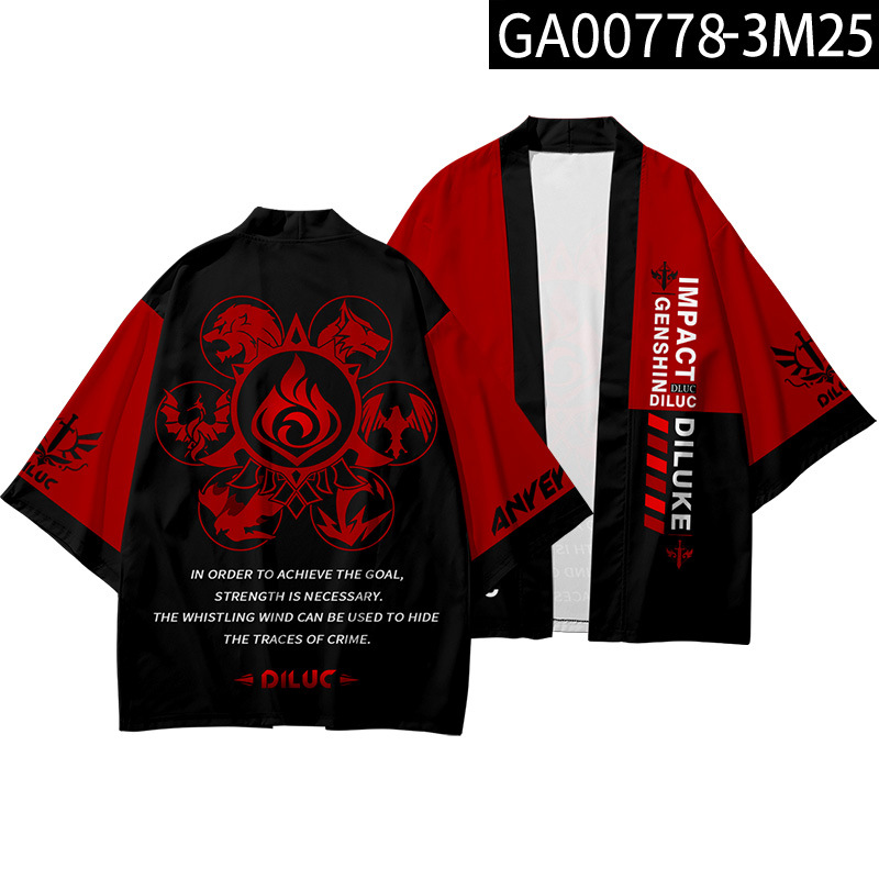 Áo Khoác Kimono In Họa Tiết 3d Phong Cách Nhật Bản Cho Bé