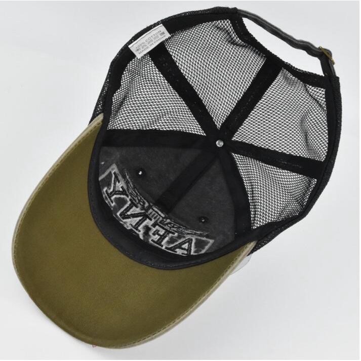 Thời Trang Nón Lưỡi Trai Phối Lưới Thoáng Khí Phong Cách Hàn Quốc