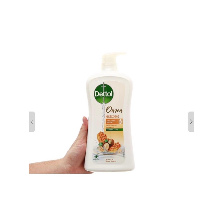 Sữa tắm Dettol Hương Mật Ong + Bơ Hạt Mỡ chai 950g Có Vòi Bơm Tiện Dụng