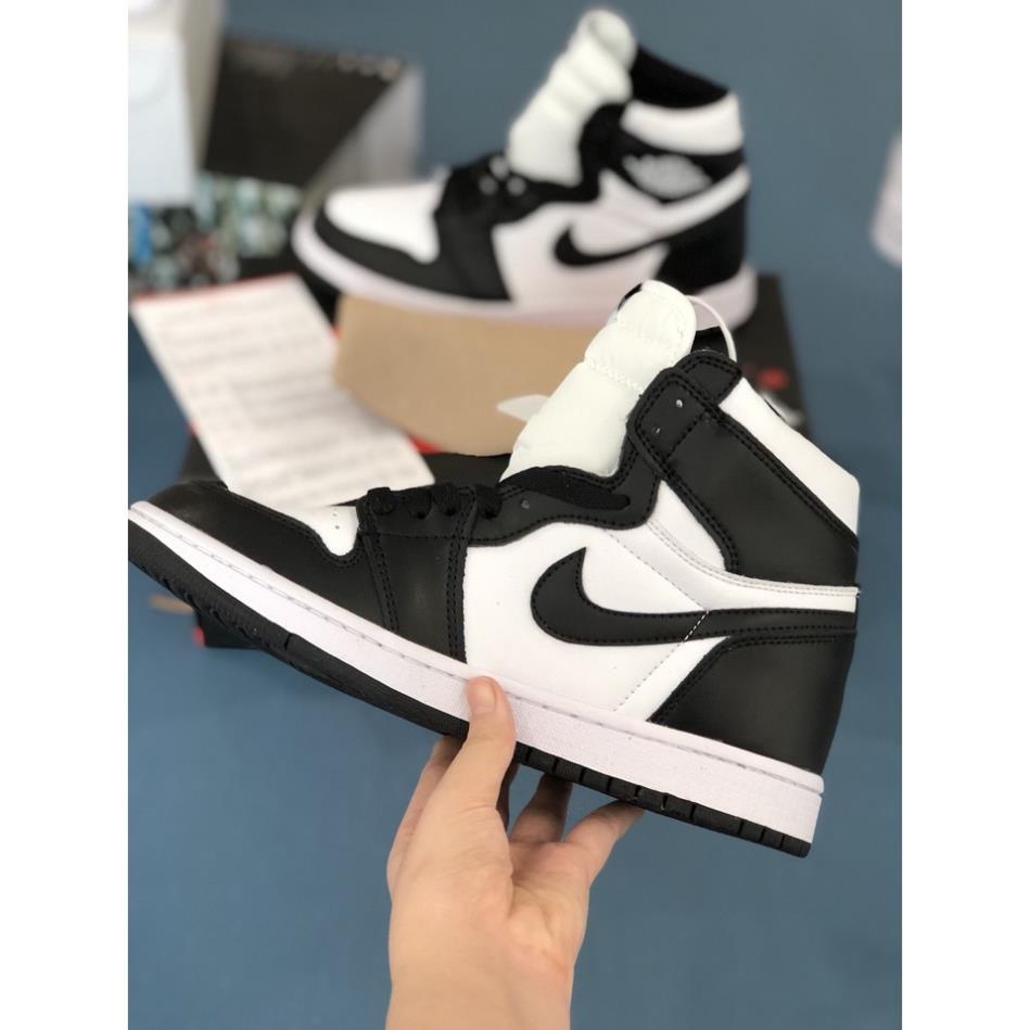 𝐒𝐢ê𝐮 𝐑ẻ Giày jordan 1 cổ cao panda , giày jd1 nam nữ màu đen trắng size 36-43 fuil boxbill